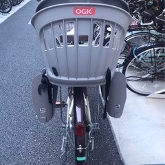 【美品】【お買い得】チャイルドシート付き 6段変則ギア 自転車 2023年7月購入