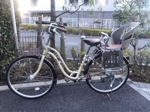 【美品】【お買い得】チャイルドシート付き 6段変則ギア 自転車 2023年7月購入