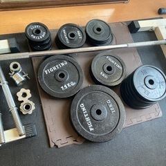 筋トレ　バーベル、ダンベルセット