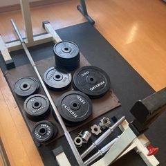 筋トレ　バーベル、ダンベルセット