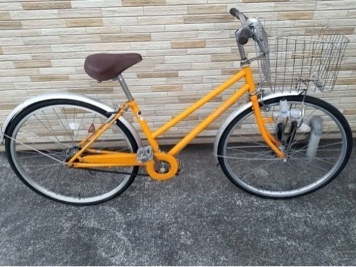 中古自転車 変速無し27インチ LEDダイナモライト 軽整備済み 防犯登録対応 町田市 相模原市  78MM