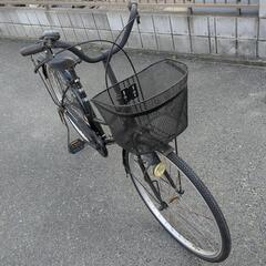 【ネット決済・配送可】26インチ FINI 自転車 黒 ママチャリ