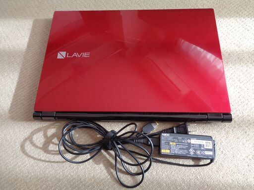 【ノートパソコン NEC LAVIE win10 15.6型 クリスタルレッド】