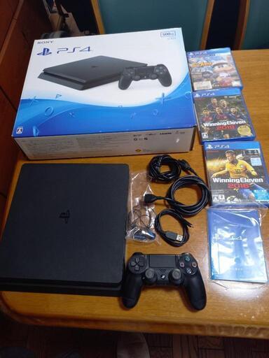 値下げ　SONY PlayStation4 CUH-2000A ジェットブラック 完動品 500GB PS4 本体＋ゲーム3つ付き　激安　早い者勝ち