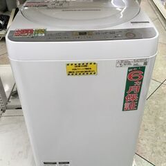 SHARP 6.0kg 全自動洗濯機 ES-GE6C-W 201...
