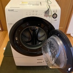 【取りに来れる方】シャープ　ドラム式洗濯機　2014年製