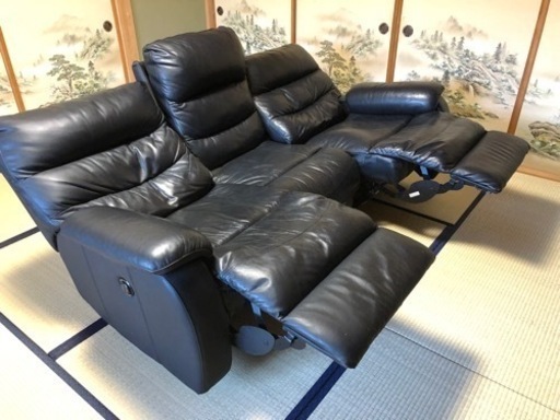 ニトリ 電動リクライニングソファー 3人掛け 3人 電動リクライニング