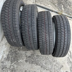 ブリザックVRX3 155/65/14 走行100kmホイール付き中古 23年38週