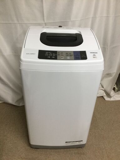 【北見市発】 ヒタチ HITACHI 日立 全自動洗濯機 NW-50A 2017年製 白 5.0kg (E2306wY)
