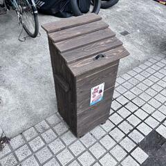 【ネット決済・配送可】受け渡し決定済み　ゴミ箱　木製　おしゃれ