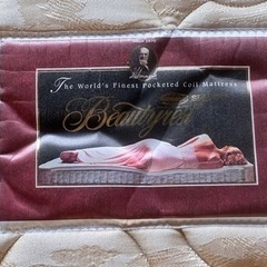 中古品　シモンズ　セミダブルベッド　マットレス　フレームセット