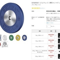 GYMWAY 薄型コンペティションバンパープレート