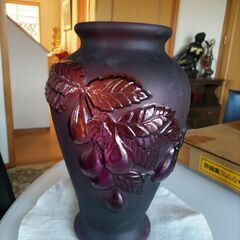 ガレ風ガラス花瓶