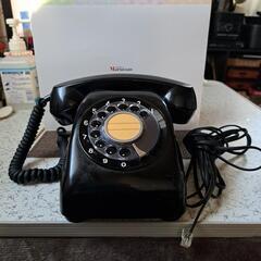 【値下げ】旧式黒ダイヤル電話機