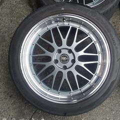 245／45R20 中古 社外20インチ タイヤ&アルミホイール4本セット！美品 