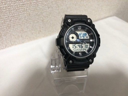 カシオ　腕時計 スタンダード AEQ-200W-1AJF  ブラック