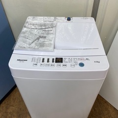I717 🌈 2021年製の美品♪ Hisense 洗濯機 （4.5㎏） 動作確認済 ⭐ クリーニング済