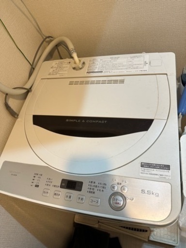 洗濯機　SHARP ES-GE5B