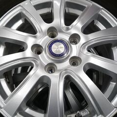 タイヤ付きホイール 4本セット Weds JENEIGE 5H 114.3 +53 6J Goodyear Eagle RV F 195/65R15 1本パンク跡あり 中古 苫小牧西店