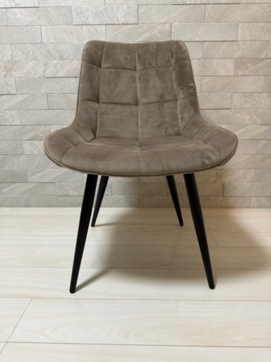 かなでもの 椅子 チェア Elegant Velvet Box Stitch Chair light_gray