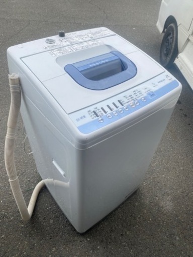 福岡市内配送設置無料 HITACHI　NW-T73-A(ブル-) 白い約束 全自動洗濯機 上開き 洗濯7kg
