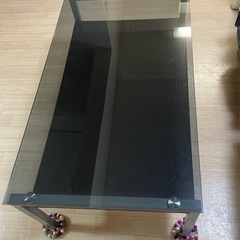 【即日対応可能】ニトリ　ガラス　ローテーブル