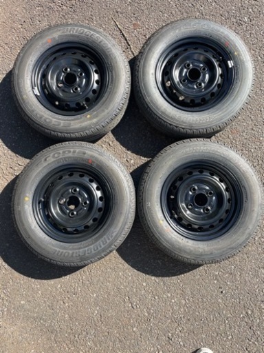 ホンダ N-VAN PCD100 4H 軽自動車 スチールホイール 145/80R12 LT  