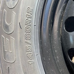 ホンダ N-VAN PCD100 4H 軽自動車 スチールホイール 145/80R12 LTタイヤ 新車納車前外し　『再値下げ』