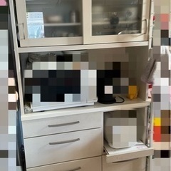 ニトリ 食器棚 キッチンボード( コパン100KB WH )ホワイト