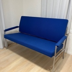 【ネット決済】ソファー　青　Fritz Hansen フリッツハ...