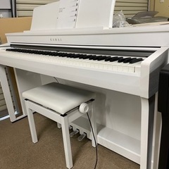 機能良好、中古美品　白い 電子ピアノKAWAI　CN370GP　...