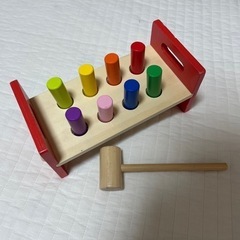 IKEA 知育玩具　ハンマートイ　木のおもちゃ大工　ウップストー...