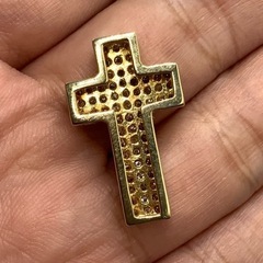 K18 18金 ダイヤモンドクロスペンダント ダイヤクロス 5.5g 1ct