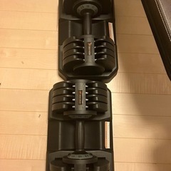値下げ交渉可】可変式ダンベル32Kg2個とトレーニングベンチ 