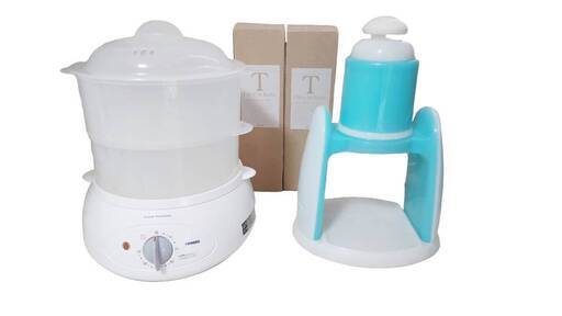 ドウシシャ　電動かき氷器＆ツインバード　電気蒸し器＆未使用品ハリオ　ボトル2本 ドウシシャ 電動かき氷器＆ツインバード 電気蒸し器＆未使用品ハリオ