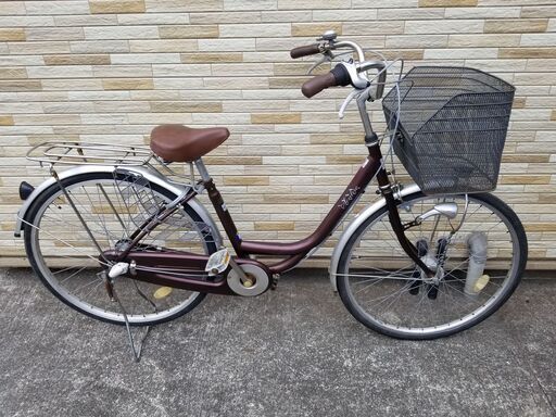 中古自転車 3段変速 26インチ LEDオートライト 軽整備済み 防犯登録対応 町田市 相模原市079MM