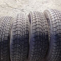 バリ山 スタッドレスタイヤ４本 ジムニーJB23用 純正アルミ付き