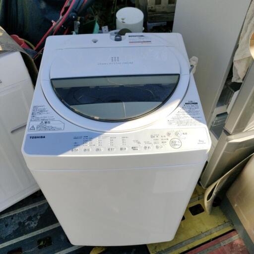 綺麗 東芝/TOSHIBA 全自動洗濯機 AW-6G6（W) 6kg 2018年製\n