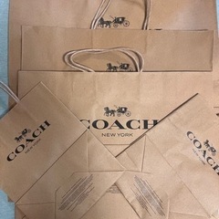 COACH コーチ　ショップ袋 5枚新品 ショップ袋 紙袋 COACH