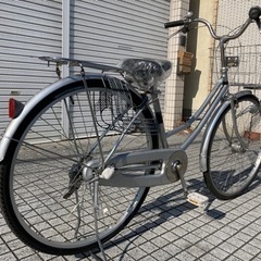 【27インチ自転車】日本製　内装3段変速　LEDオートライト付　前カゴ、サドル新品❗️若林自転車　膳所店　SALE中❗️