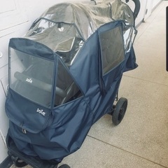 Joie ジョイ 二人乗りベビーカー ※専用レインカバー付き