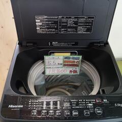 配送可【Hisense】5.5k洗濯機★2020年製　クリーニン...