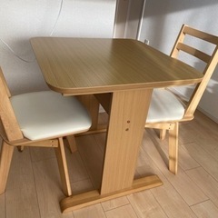 ニトリ　ダイニングテーブル　テーブル椅子セット　1〜2人用