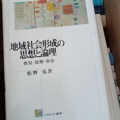 地域社会形成の思想と論理　松野宏著