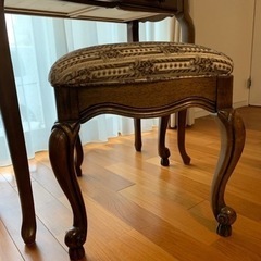 カリモク　コンソールテーブル　＆アンティーク　スツール