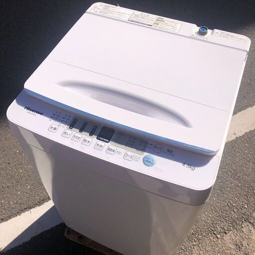 ハイセンス　HW-E4504　全自動洗濯機　4.5kg　2021年製