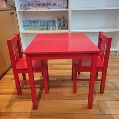 子供用テーブルとチェア2個セット