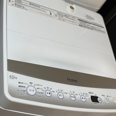 送料・設置込み可　洗濯機　4.5kg Haier 2022年