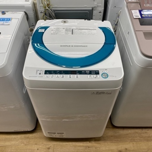 SHARP 全自動洗濯機　2015年製　ES-GE70P 【トレファク東大阪】