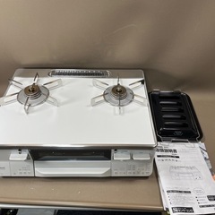 2023年製 Rinnai リンナイ グリル付きガステーブル LPガス 左強火力　ガスコンロ クリスタルコート ETS65AWK38R3G